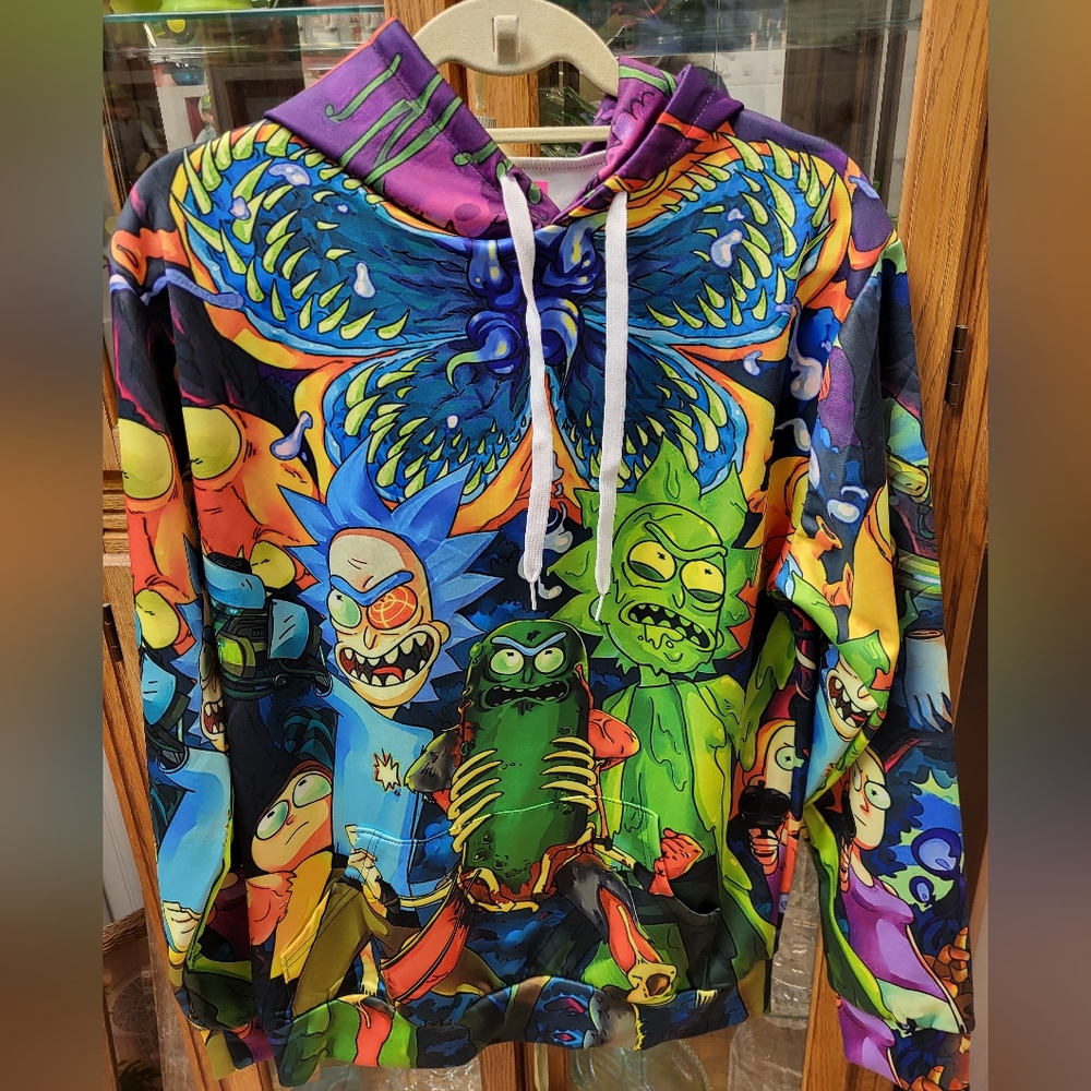 Unbranded, XL, Rick and Morty Graphic Hoodie.